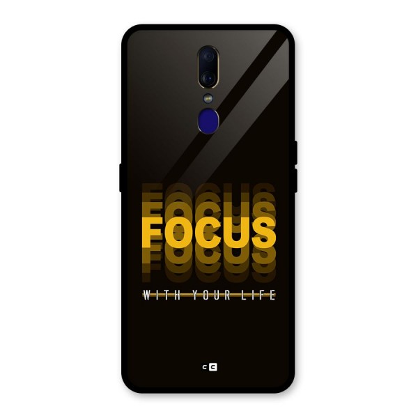 Focus Life Glass Back Case for Oppo F11