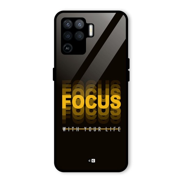 Focus Life Glass Back Case for Oppo F19 Pro