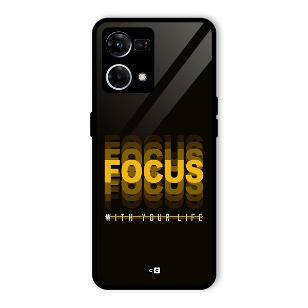 Focus Life Glass Back Case for Oppo F21 Pro 4G