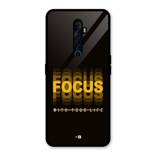 Focus Life Glass Back Case for Oppo Reno2 F