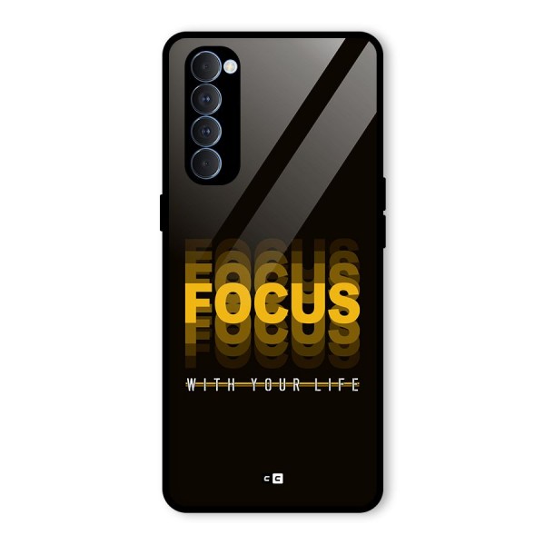 Focus Life Glass Back Case for Oppo Reno4 Pro