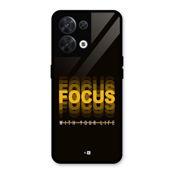 Focus Life Glass Back Case for Oppo Reno8 5G