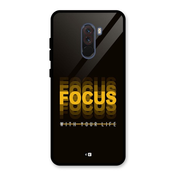 Focus Life Glass Back Case for Poco F1