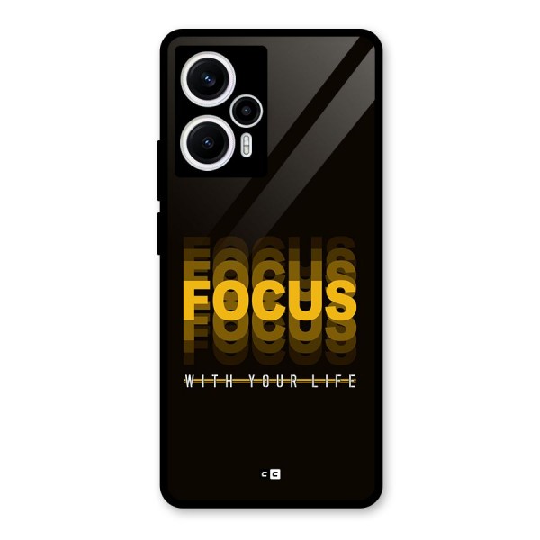 Focus Life Glass Back Case for Poco F5