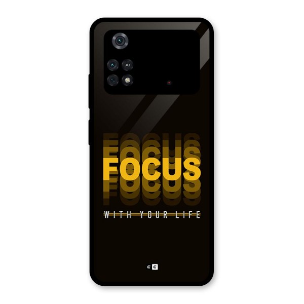 Focus Life Glass Back Case for Poco M4 Pro 4G