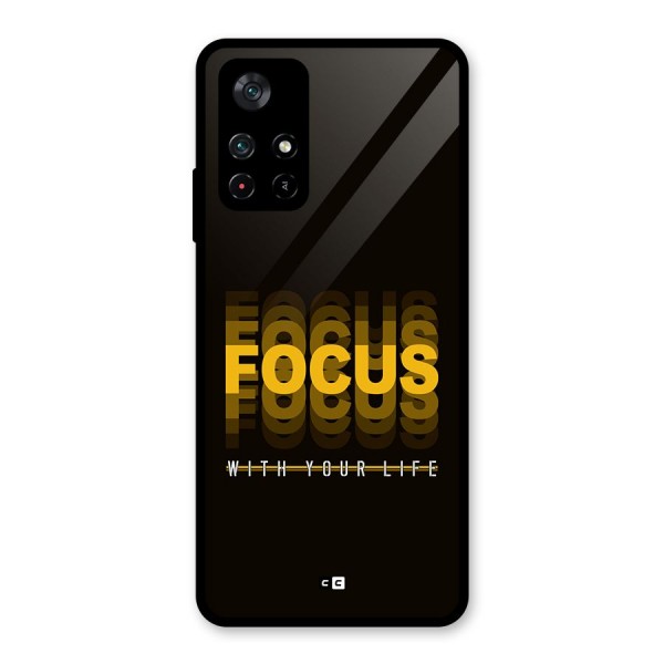 Focus Life Glass Back Case for Poco M4 Pro 5G