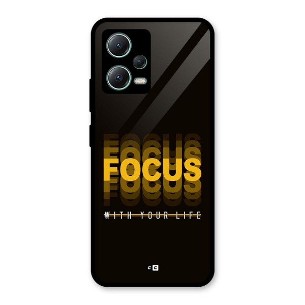 Focus Life Glass Back Case for Poco X5