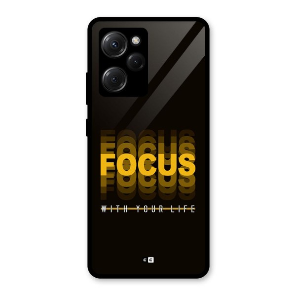 Focus Life Glass Back Case for Poco X5 Pro