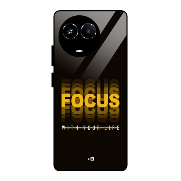 Focus Life Glass Back Case for Realme 11X