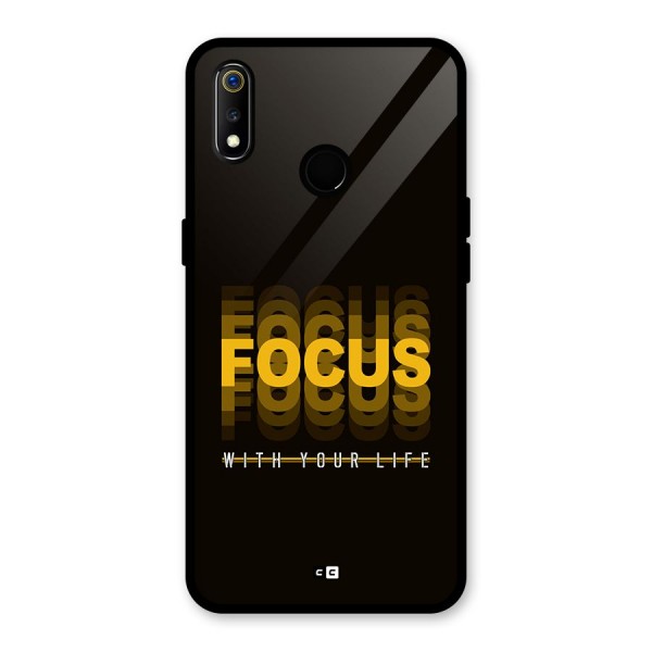 Focus Life Glass Back Case for Realme 3