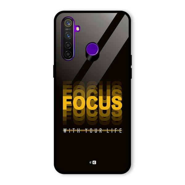 Focus Life Glass Back Case for Realme 5 Pro