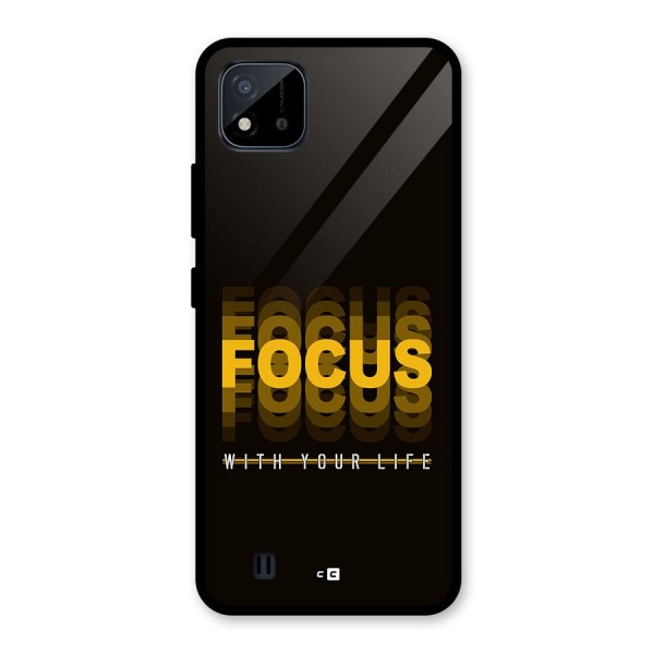 Focus Life Glass Back Case for Realme C11 2021