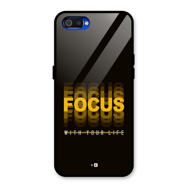 Focus Life Glass Back Case for Realme C2