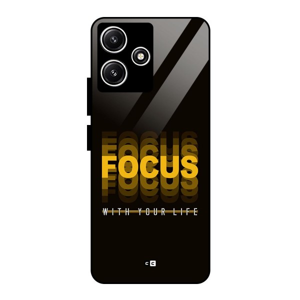 Focus Life Glass Back Case for Redmi 12 5G