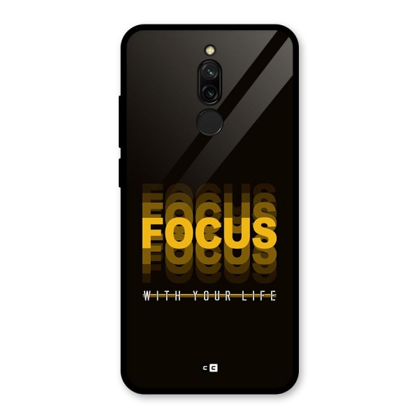 Focus Life Glass Back Case for Redmi 8