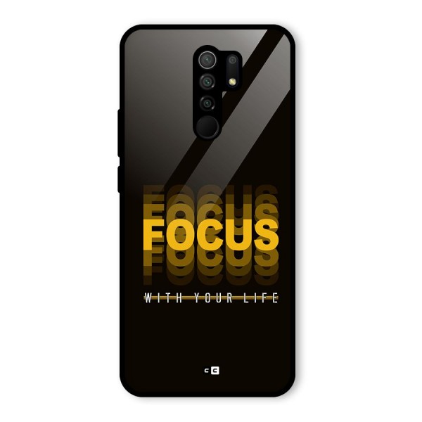 Focus Life Glass Back Case for Redmi 9 Prime