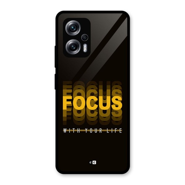 Focus Life Glass Back Case for Redmi K50i