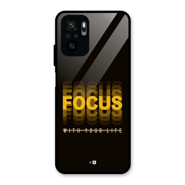 Focus Life Glass Back Case for Redmi Note 10