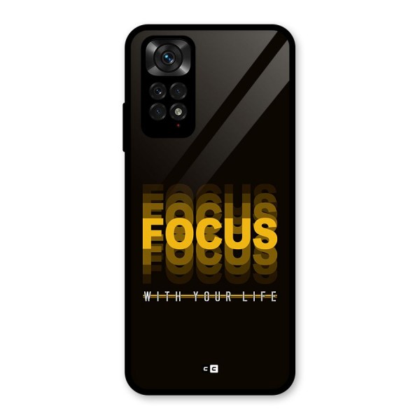 Focus Life Glass Back Case for Redmi Note 11