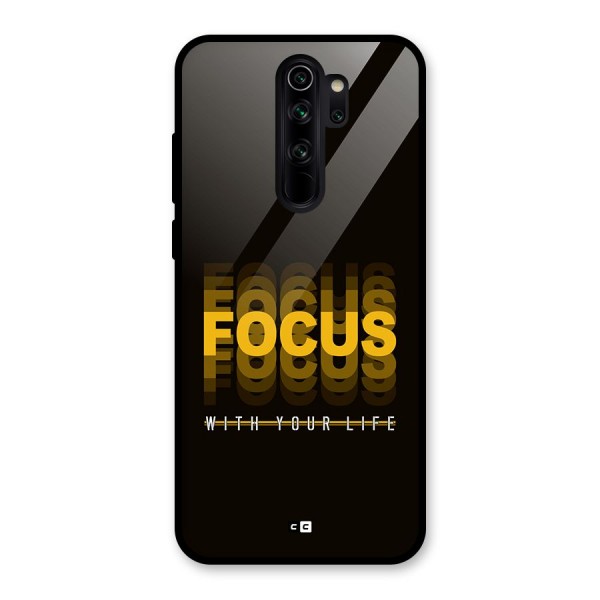 Focus Life Glass Back Case for Redmi Note 8 Pro