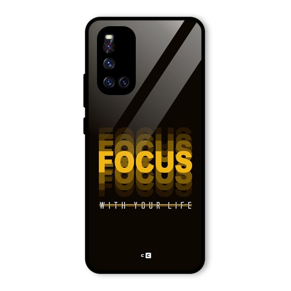 Focus Life Glass Back Case for Vivo V19