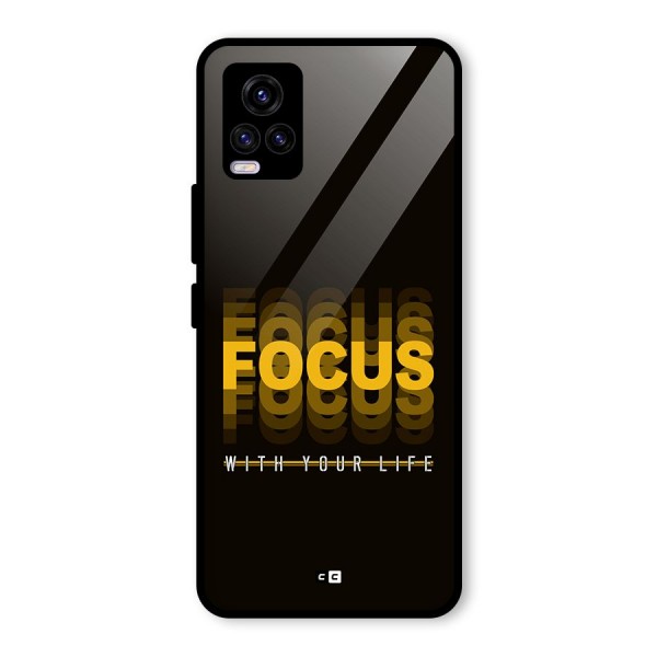 Focus Life Glass Back Case for Vivo V20 2021