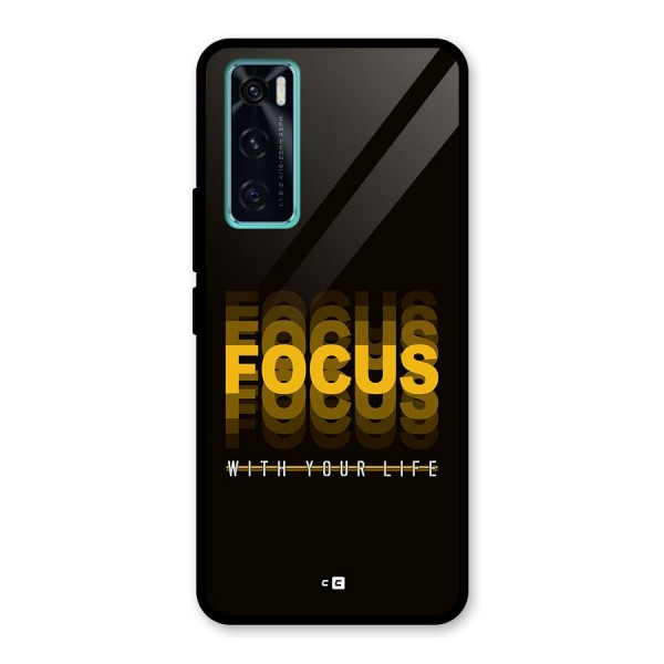 Focus Life Glass Back Case for Vivo V20 SE