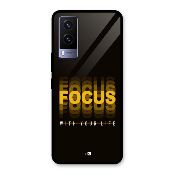 Focus Life Glass Back Case for Vivo V21e 5G