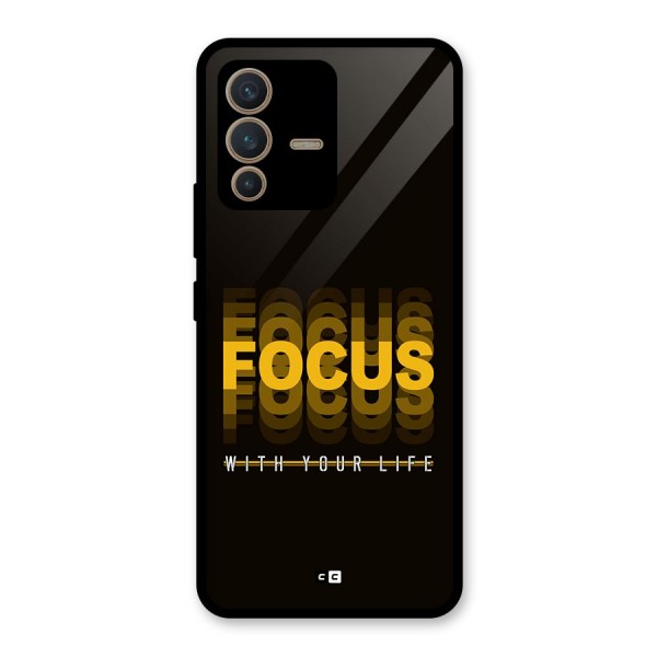 Focus Life Glass Back Case for Vivo V23 5G