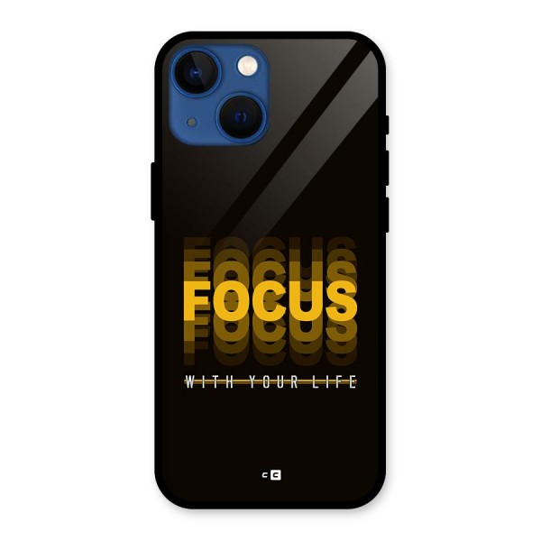 Focus Life Glass Back Case for iPhone 13 Mini