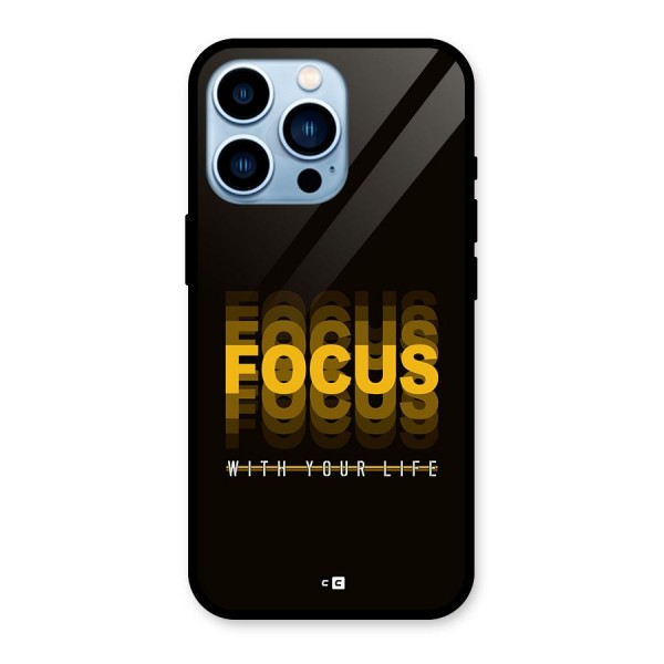 Focus Life Glass Back Case for iPhone 13 Pro