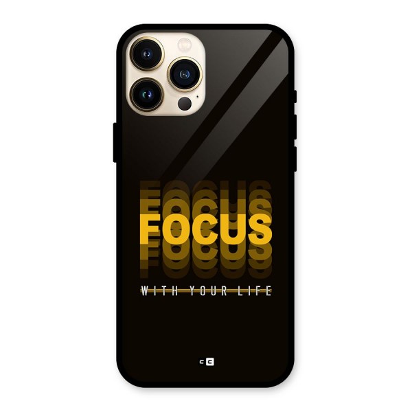 Focus Life Glass Back Case for iPhone 13 Pro Max