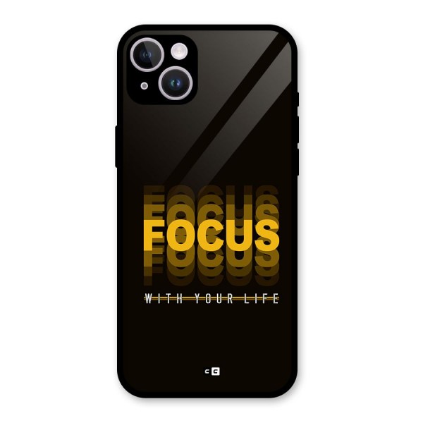 Focus Life Glass Back Case for iPhone 14 Plus