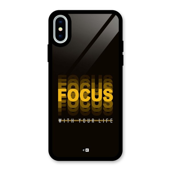 Focus Life Glass Back Case for iPhone X