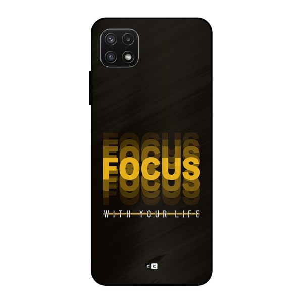 Focus Life Metal Back Case for Galaxy A22 5G