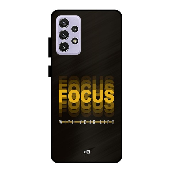 Focus Life Metal Back Case for Galaxy A72