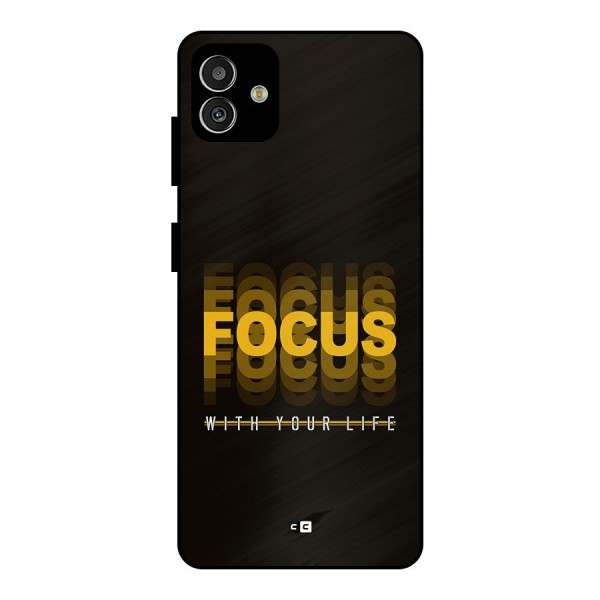 Focus Life Metal Back Case for Galaxy M13 5G