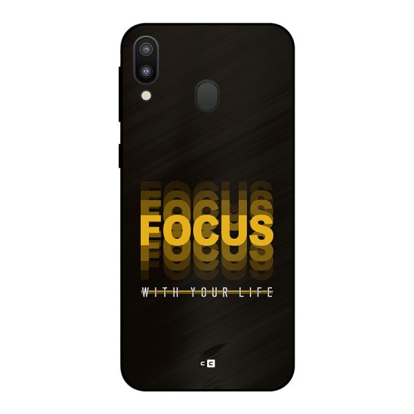 Focus Life Metal Back Case for Galaxy M20