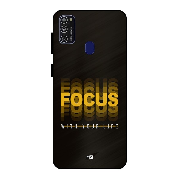 Focus Life Metal Back Case for Galaxy M21