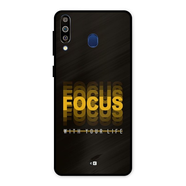 Focus Life Metal Back Case for Galaxy M30