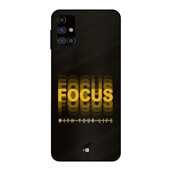 Focus Life Metal Back Case for Galaxy M31s