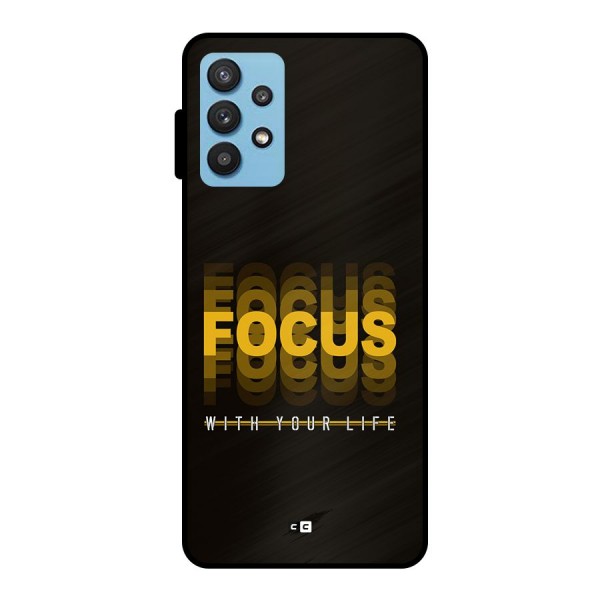 Focus Life Metal Back Case for Galaxy M32 5G