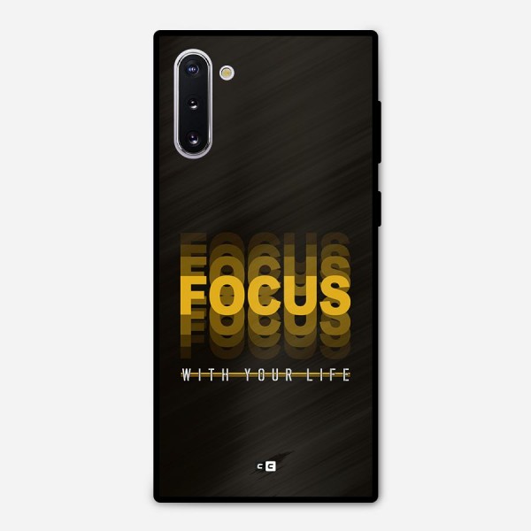 Focus Life Metal Back Case for Galaxy Note 10