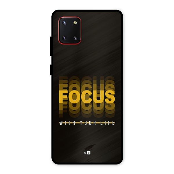 Focus Life Metal Back Case for Galaxy Note 10 Lite