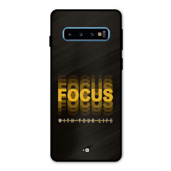 Focus Life Metal Back Case for Galaxy S10