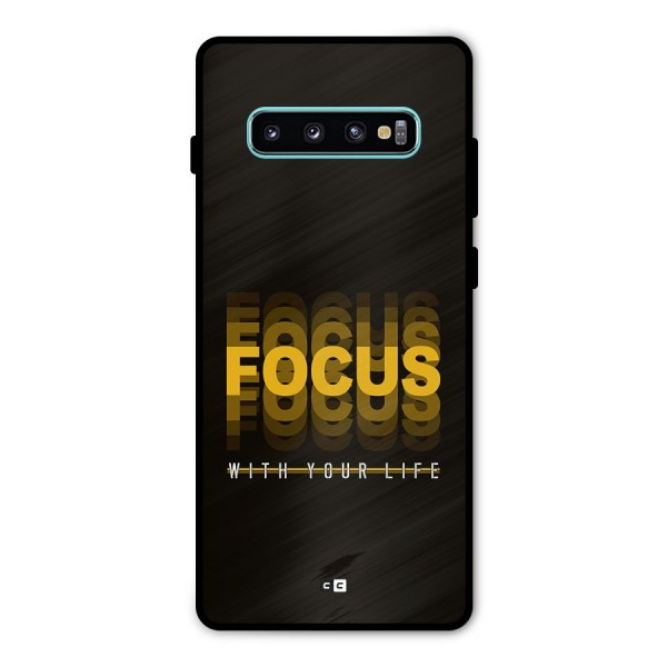 Focus Life Metal Back Case for Galaxy S10 Plus