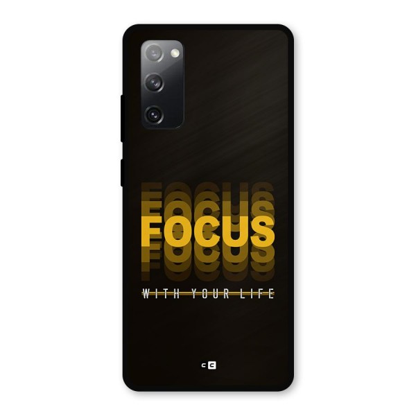 Focus Life Metal Back Case for Galaxy S20 FE 5G