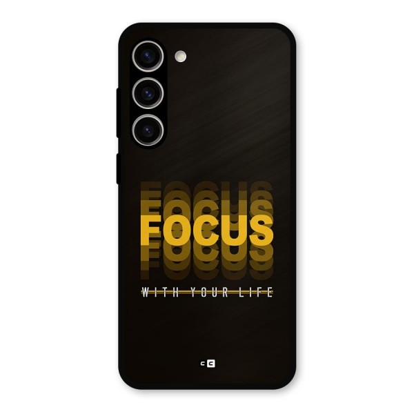 Focus Life Metal Back Case for Galaxy S23 Plus