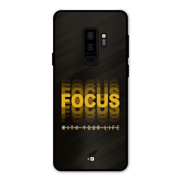 Focus Life Metal Back Case for Galaxy S9 Plus