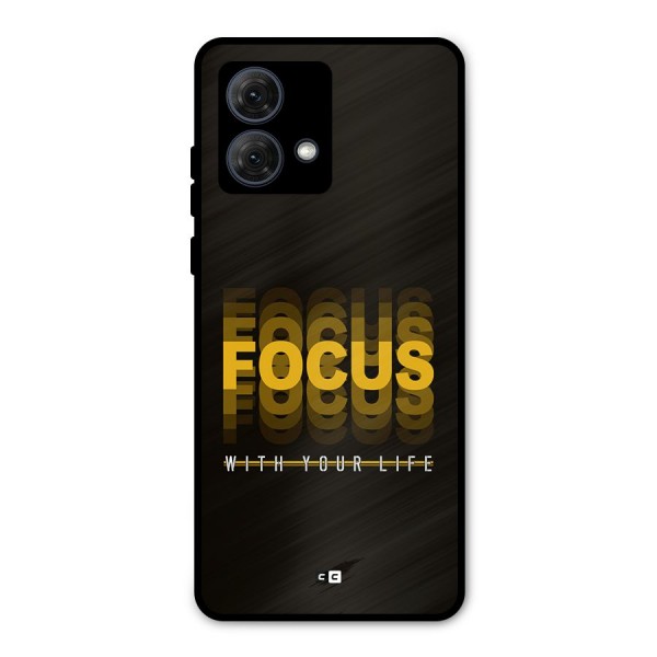 Focus Life Metal Back Case for Moto G84